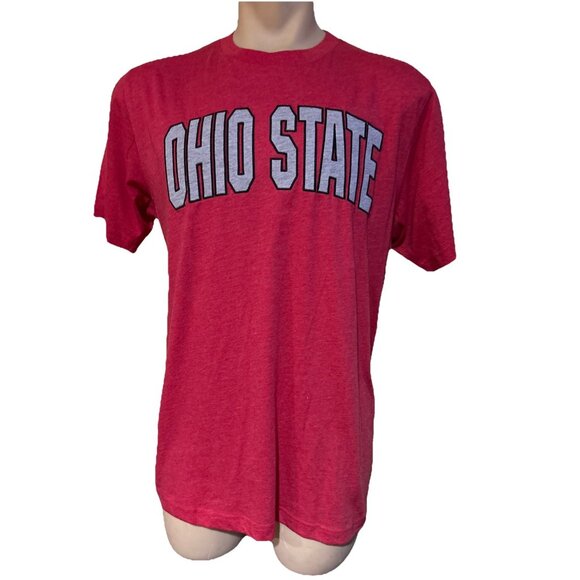 New Ohio State OSU Buckeyes Colosseum Buckeye Red Stitched Shirt L - Picture 4 of 10